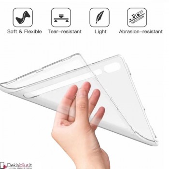 Plonas silikoninis dėklas - permatomas (Samsung galaxy Tab S9 Plus (SM-X810-SM-X816/Tab S10 Plus SM-X820/SM-X826B)